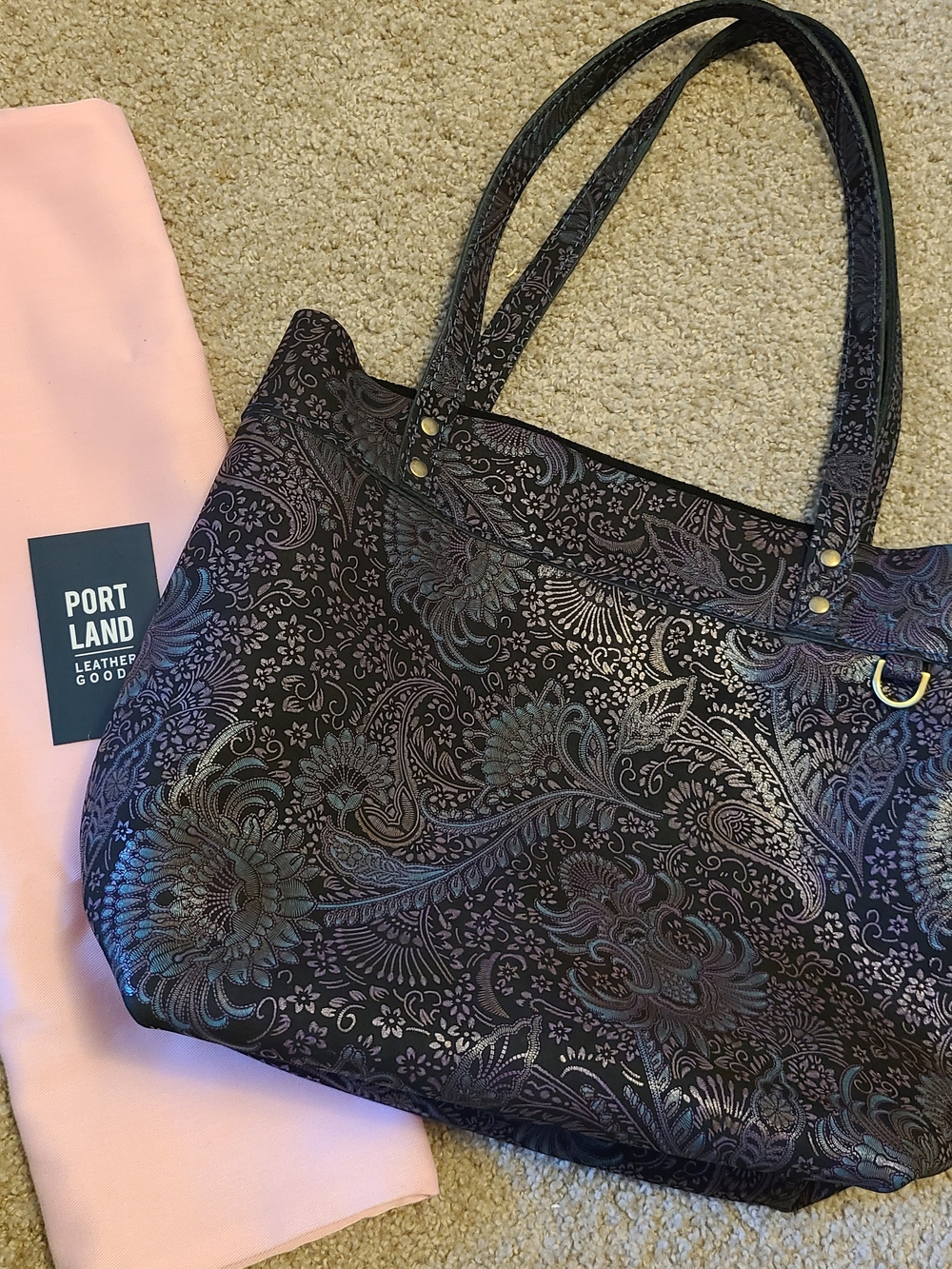 Portland Leather Masquerade Montana Tote - Picture 9 of 9
